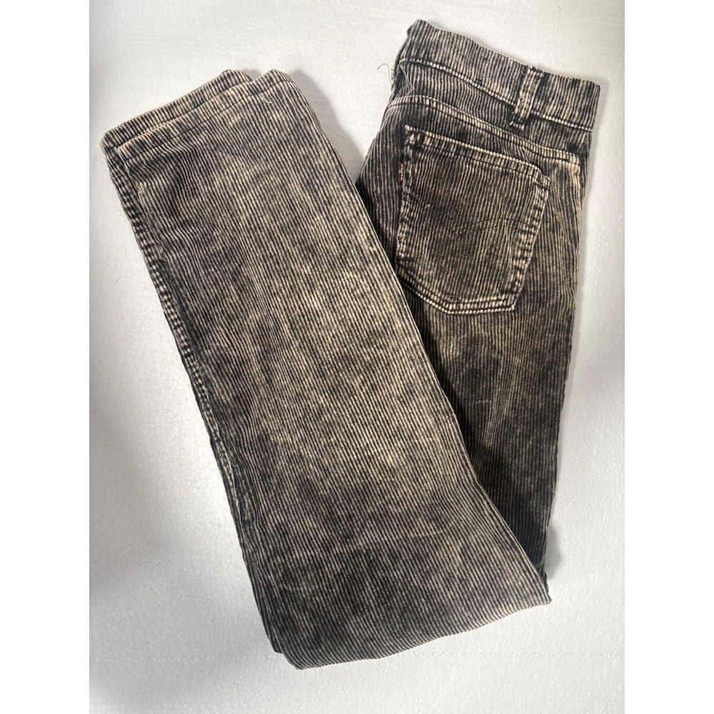 Vintage Levi's 550 Made USA Black Corduroy Jeans W29 L31 Mineral Wash